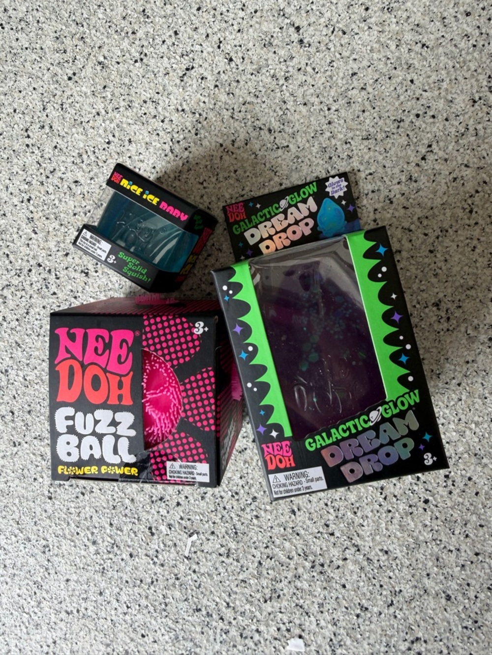 Galactic Glow Drip Drop & Fuzz Ball Toy Set - Purple